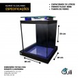 Aquário 10l Quili Blackbox Nano Digital Completo + Decoração Natural