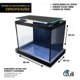 Aquário 24 Litros Quili Blackbox Q-24 +Luminária Led Integrada 110v/220v