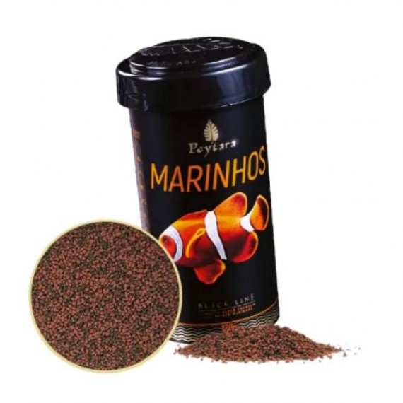 Ração Poytara Black Line Marinho 45G 1mm / Palhaço