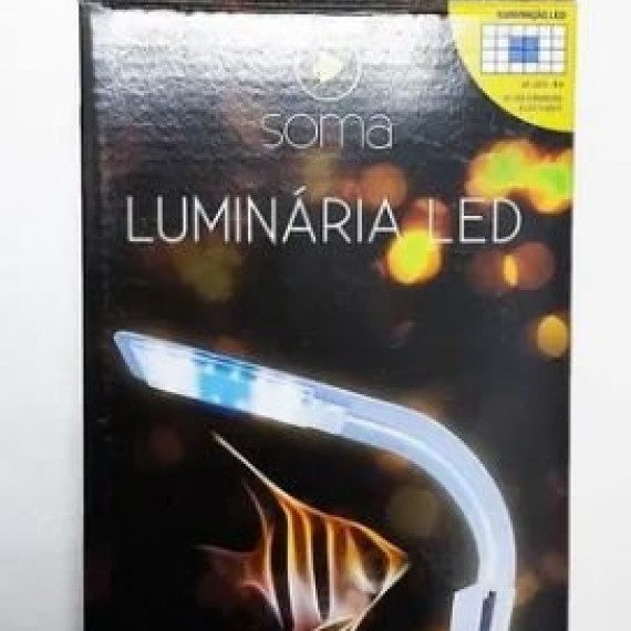 Luminária Soma X5 Branca 8W Led Branco/Azul 110v/220v