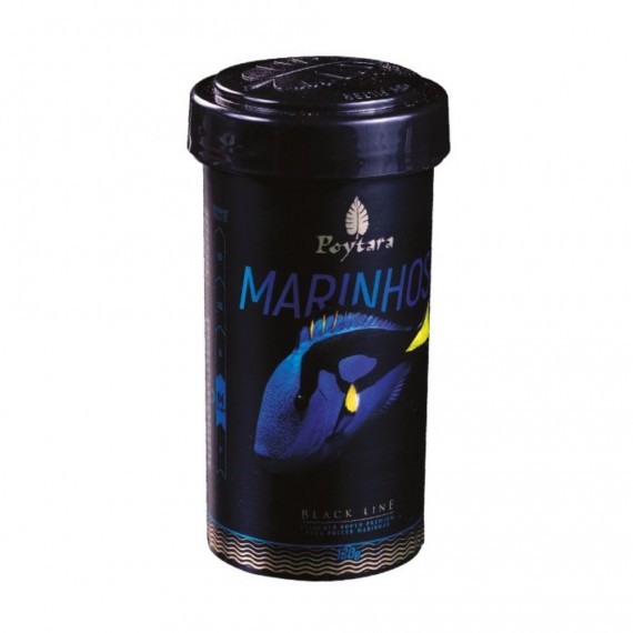 Ração Poytara Black Line Marinho M 120g / Hepatus