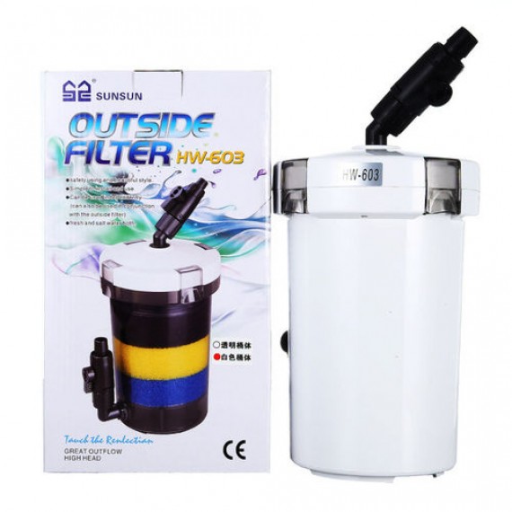 Filtro Mini Canister 400 l/h Sunsun HW 603b 110V Aquários até 80L