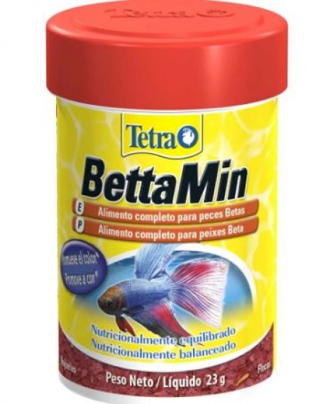 Ração Tetra BettaMin 23g Flocos para Peixes